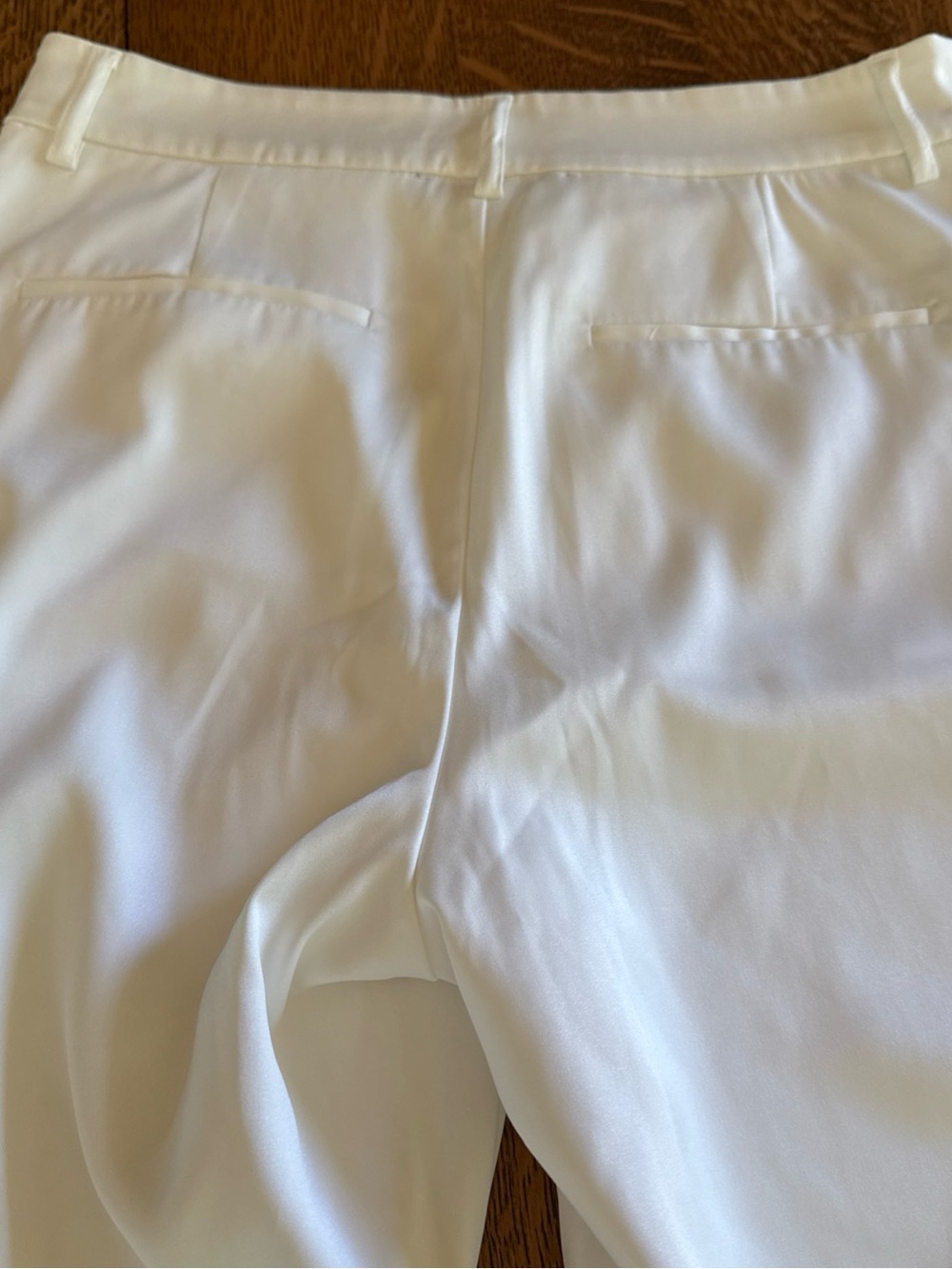 Boston Proper Cream Satin-Look trousers - Picture 14 of 16